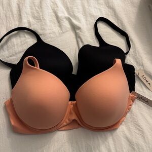 Soma Black and Peach Embraceable Prefect Coverage Duo